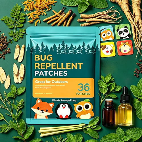 Gentle Herbal Waterproof Mosquito Repellent Patch